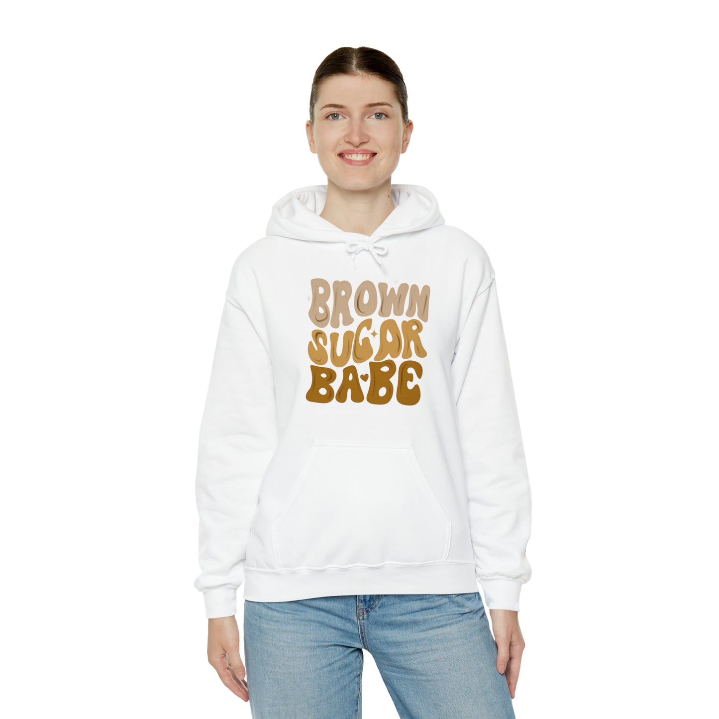 Brown sugar babe hoodie, gift for her, best friend gift, birthday vacation, Unisex Heavy Blend Hooded Sweatshirt