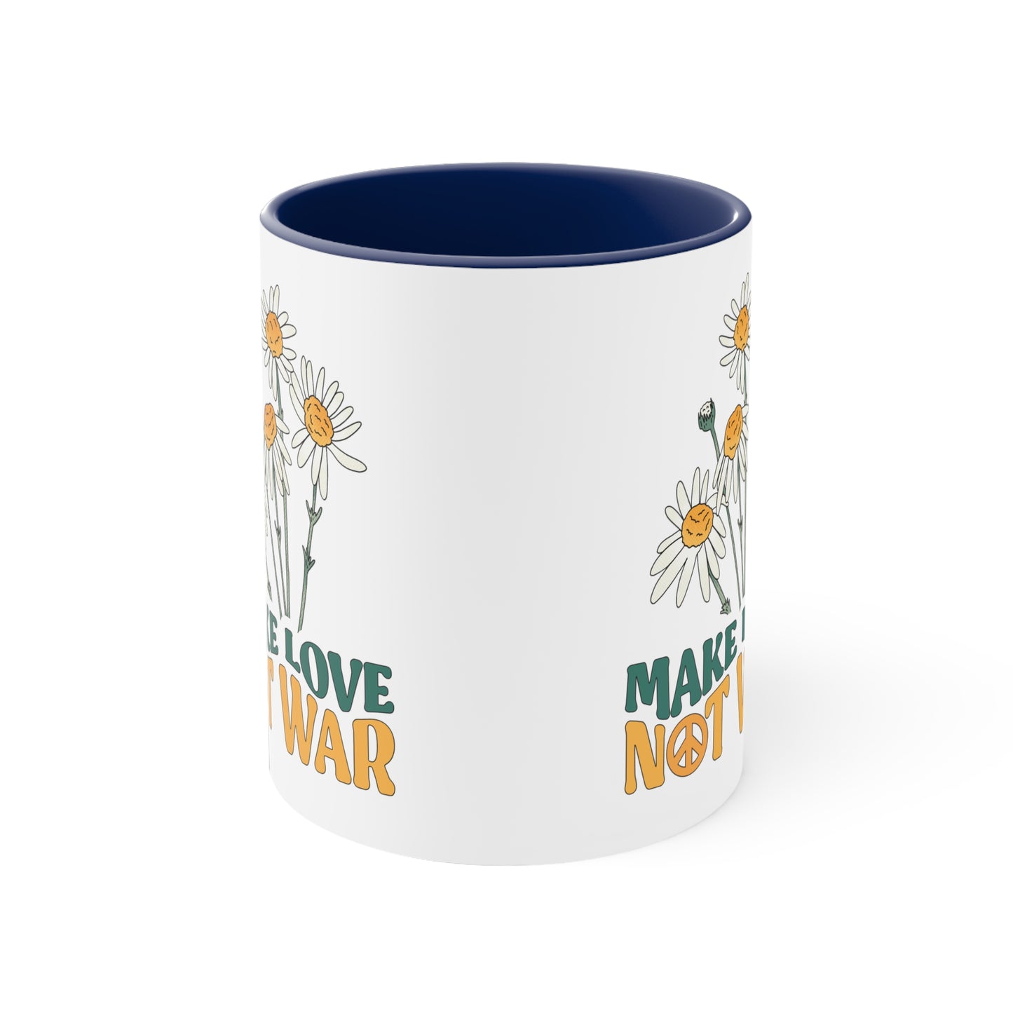 Make love not war mug Crochet lover gift yarn lover gift knitting gift creativemaker gift coffee lover gift tea gift for her gift for him Coffee Mug 11oz