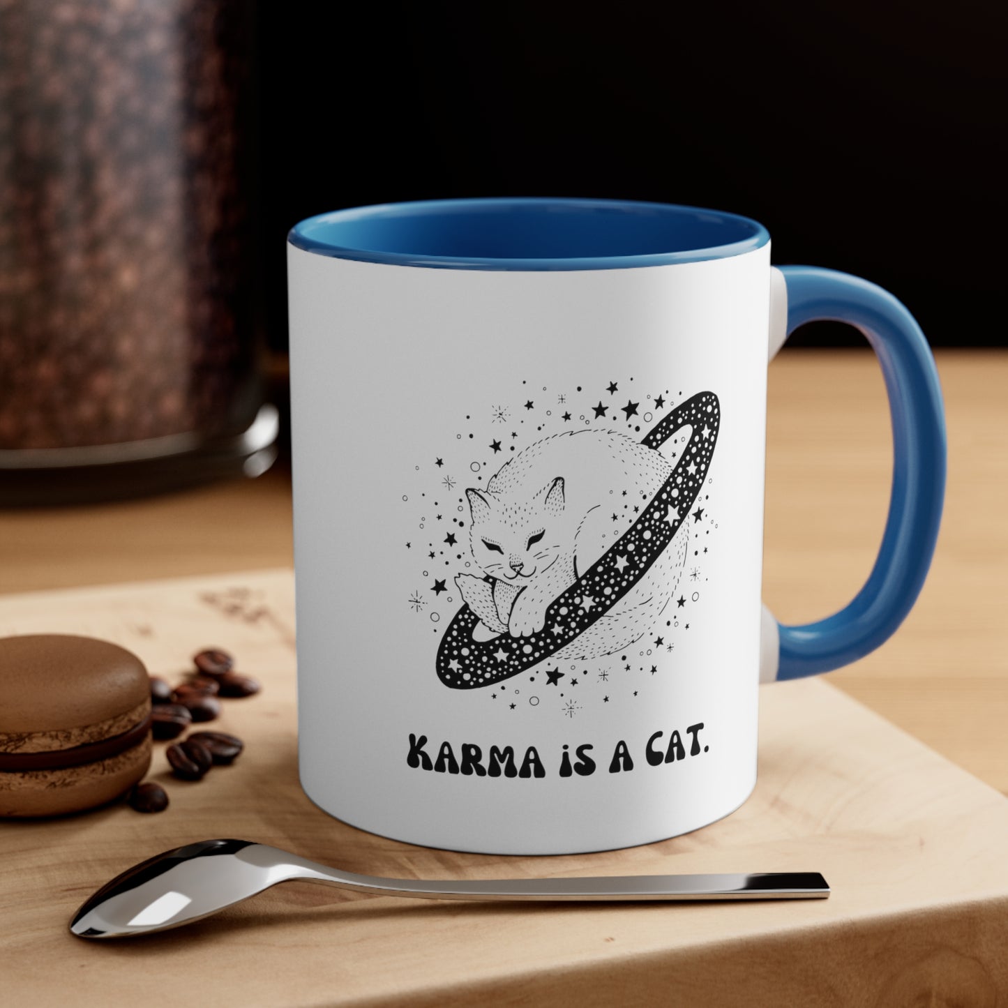Karma is a cat mug best friend gift for her gift for him Birthday gift coffee mug tea gift for cat lover bestie valentinesday gift Christma