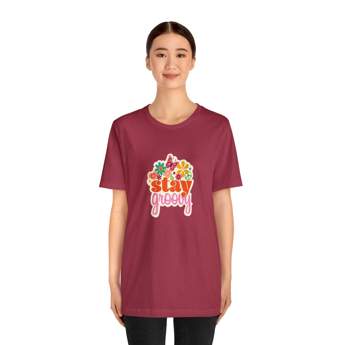 Stay Groovy t-shirt, Hippie shirt, good vibes shirt, summer fun style gift,travel shirt,best friend trip vacation trip