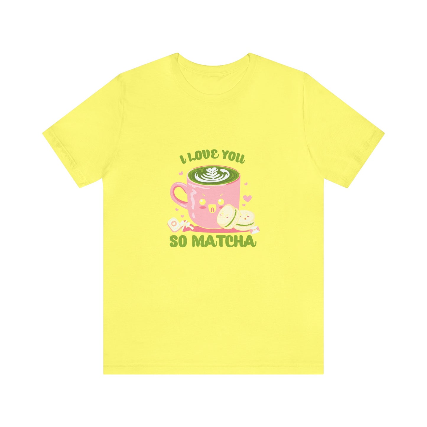 I love so matcha shirt Valentine's Day gift for her funny aesthetic gift for him funny gift for best friend vacation shirt wife husband wife