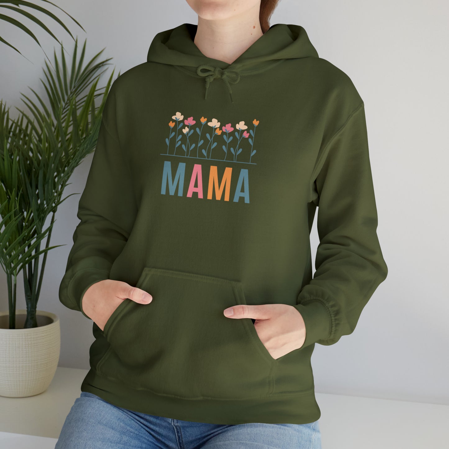 Floral Mama Hoodie, Gift for Mom, mama Hoodie, gift for Mom clothes, gym shirt,Birthday gift for her, gift for him,Galantine gift for her