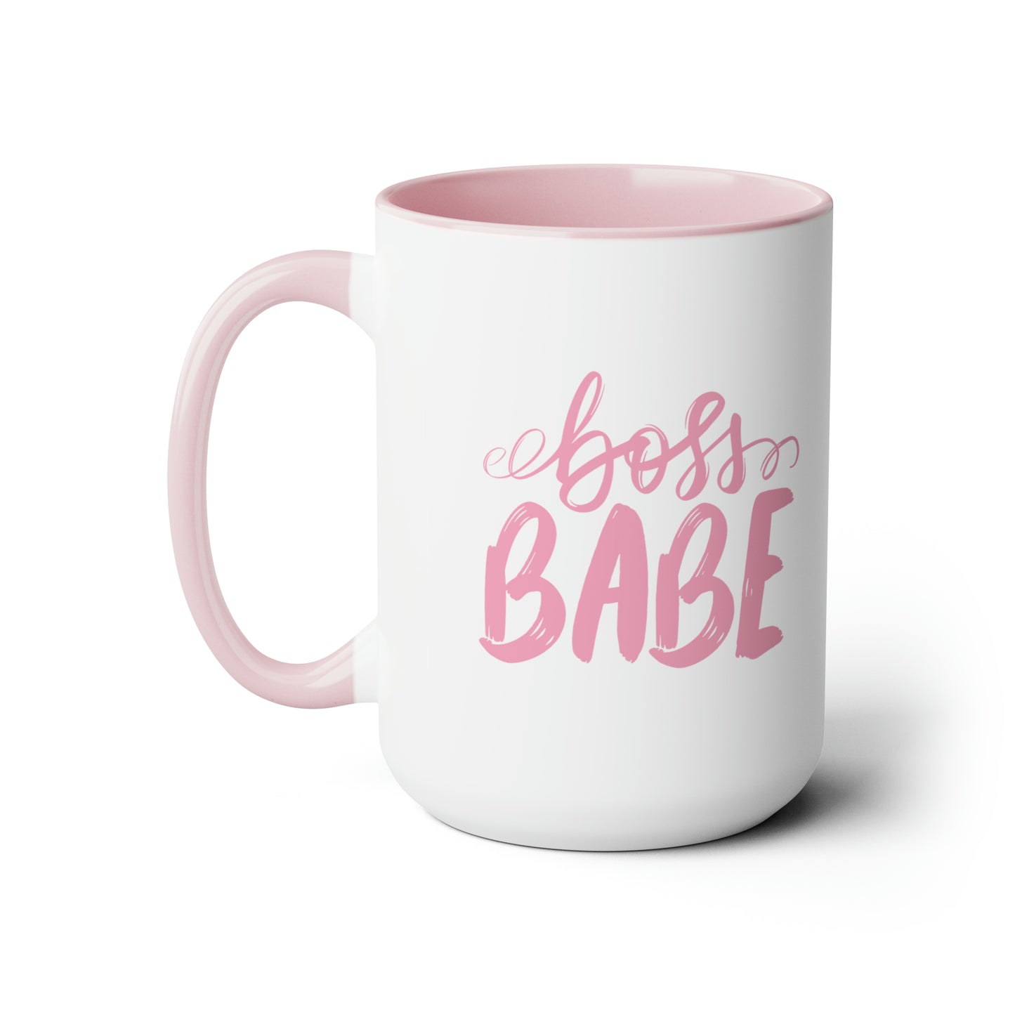 Pink Bossbabe mug Christmas mug gift for mom gift mug Floral mug gift for her Mug funny gift for wife Coffee Mugs Christmas gift 15oz