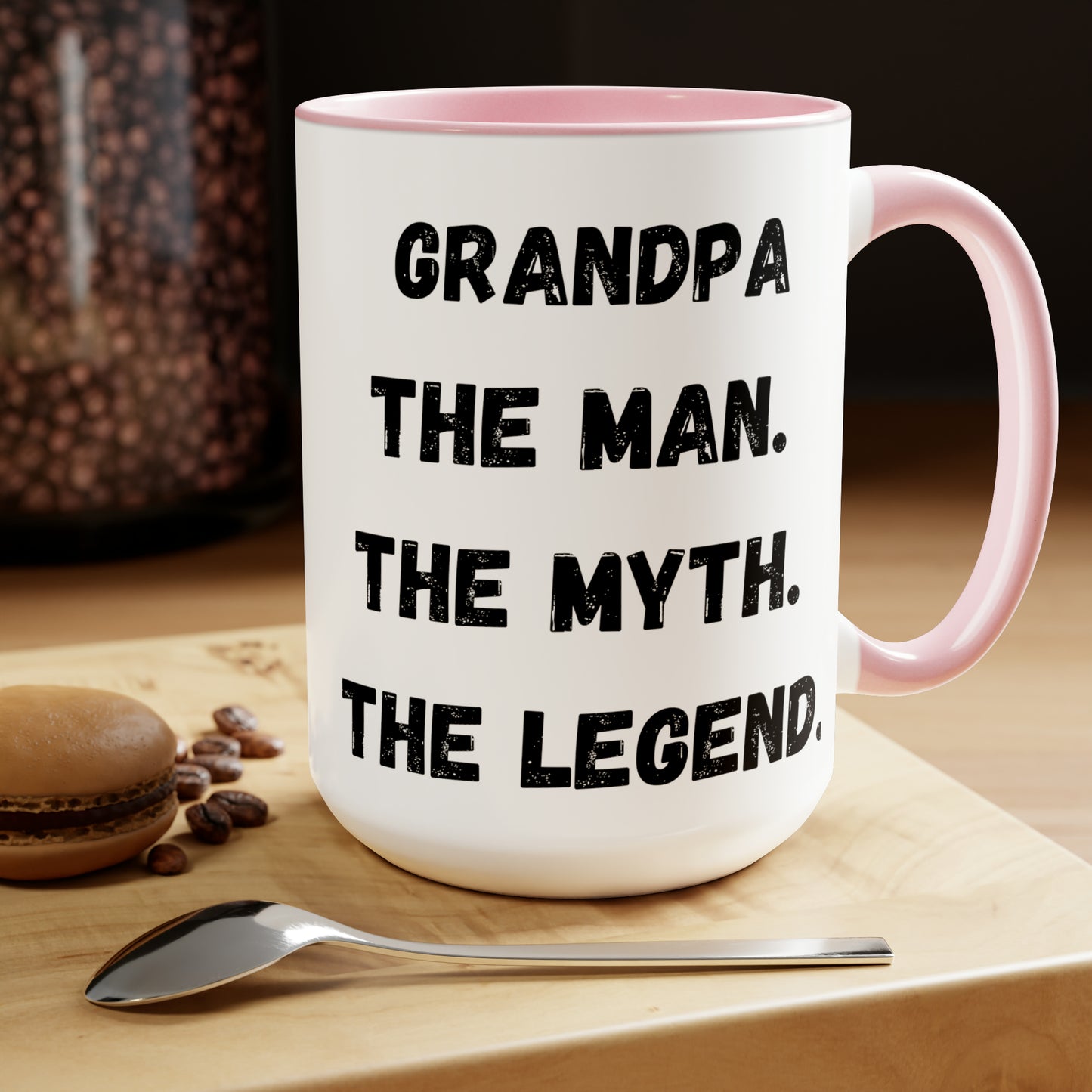 Grandpa mug the man the myth the legend mugDaddy mug love you dad gift Coffee Mug pregnancy reveal gift heart mug gift for her Mug Coffee