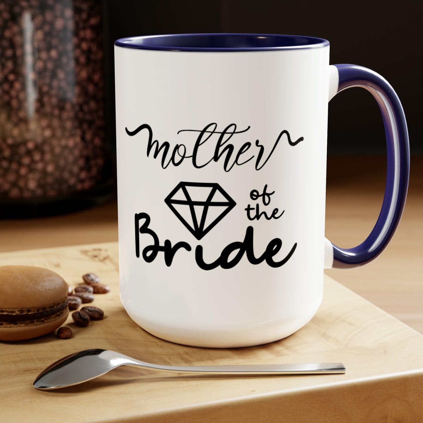 Mother of the bride Mug, Two-Tone Coffee Mugs, 15oz, gift for mom