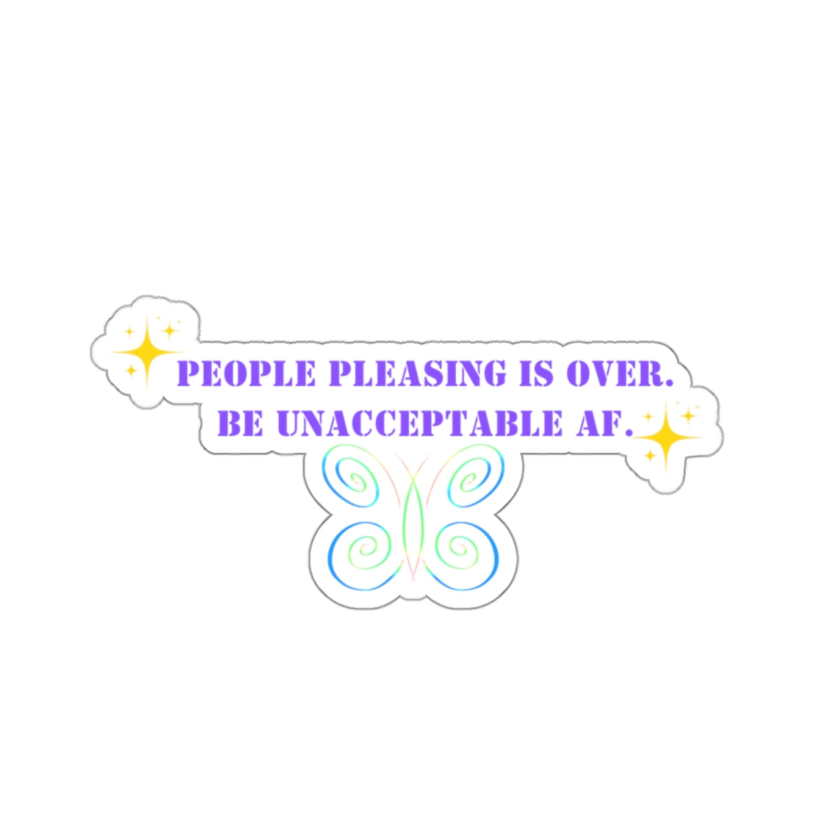 Badass babe vibe sticker rich babe energy sticker neurospicy bestie gift for her bestfriend gift Kiss-CutSticker confident sticker