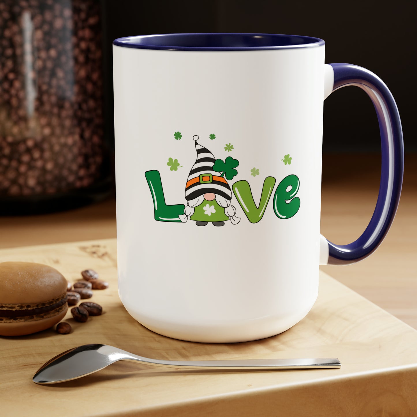 Gnome love mug Irish Love mug st Patrick's Day mug Valentines Day gift for her Coffee gift for him gift for her Mug wife Coffee tea 15oz