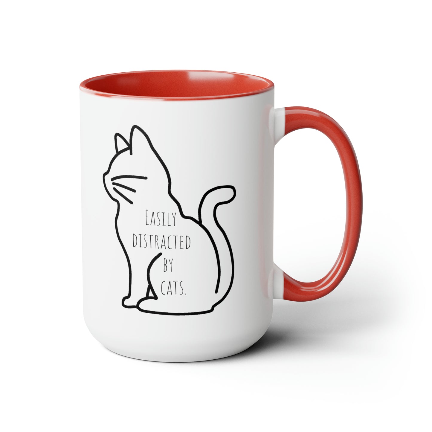 Easily distracted by cats mug Boss lady mug Entrepreneur woman Christmas gift for her gift for wife coworker gift Floral mug gift for her