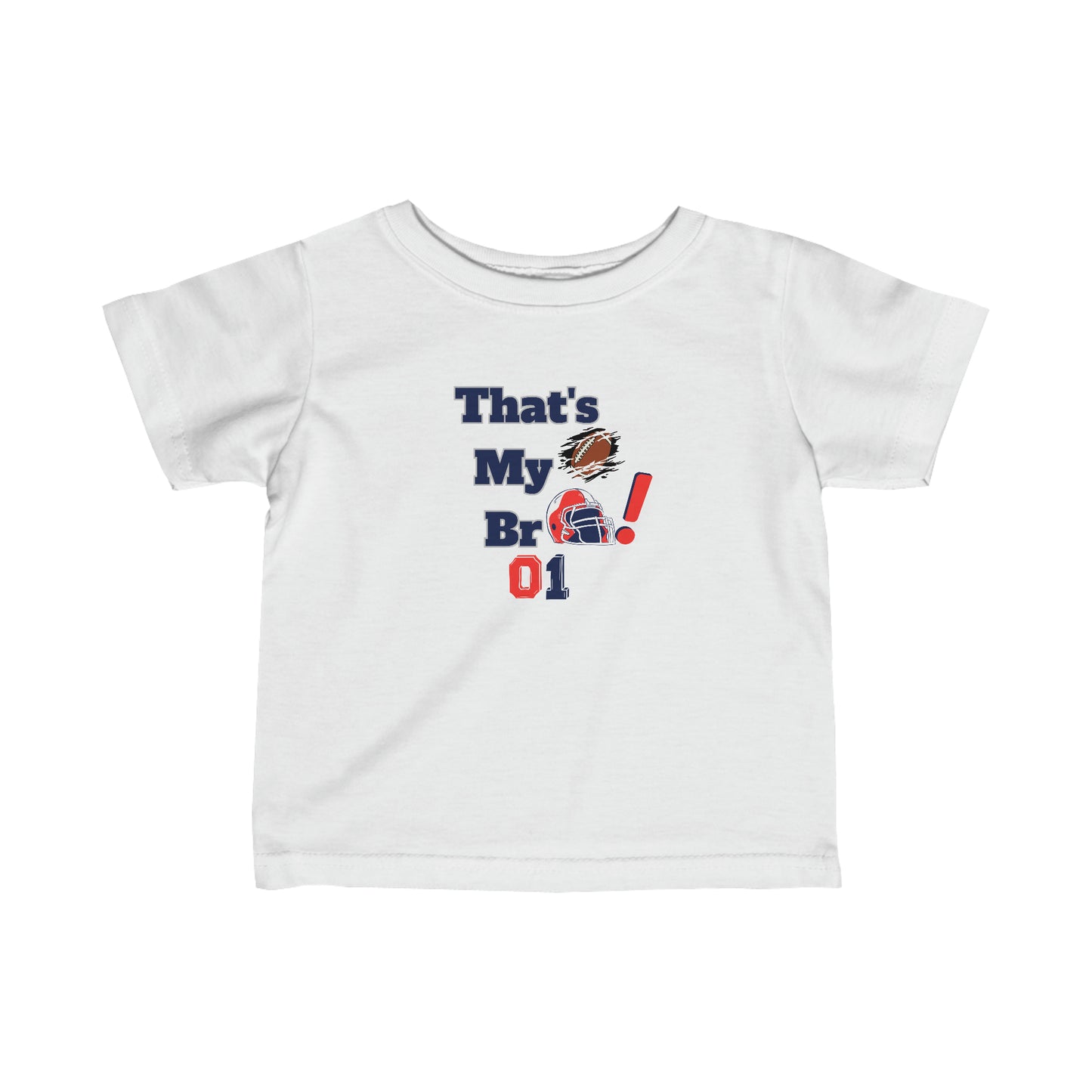 Footbball shirt Baby brother football Baby sister football T shirt Infant Fine Jersey Tee