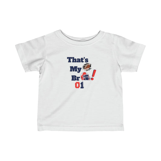 Footbball shirt Baby brother football Baby sister football T shirt Infant Fine Jersey Tee