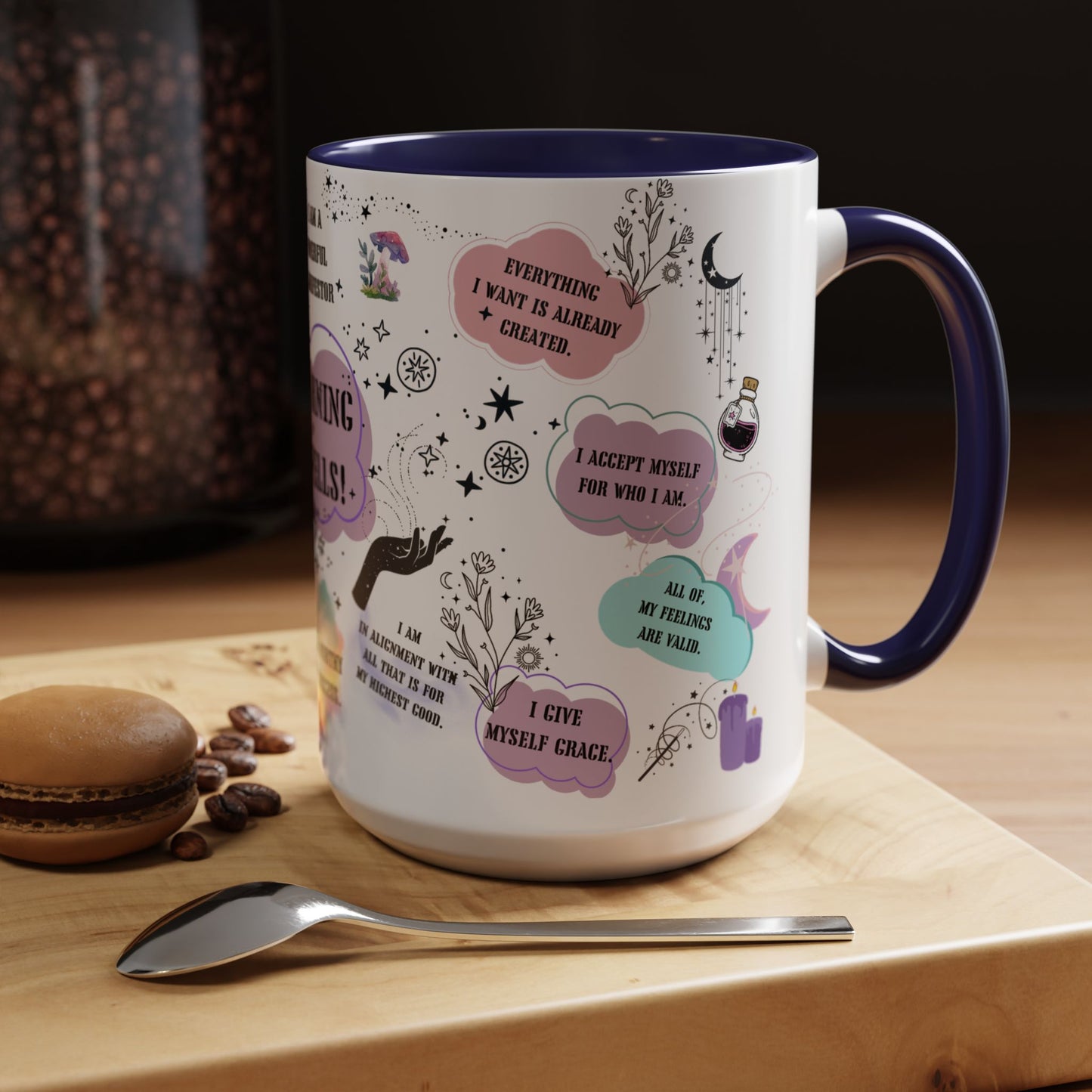 Morning spells mug witchy gift coven Christmas mug funny Witchy Halloween mug wicked mug bestie gift Coworker Gift affirmations Gift coffee