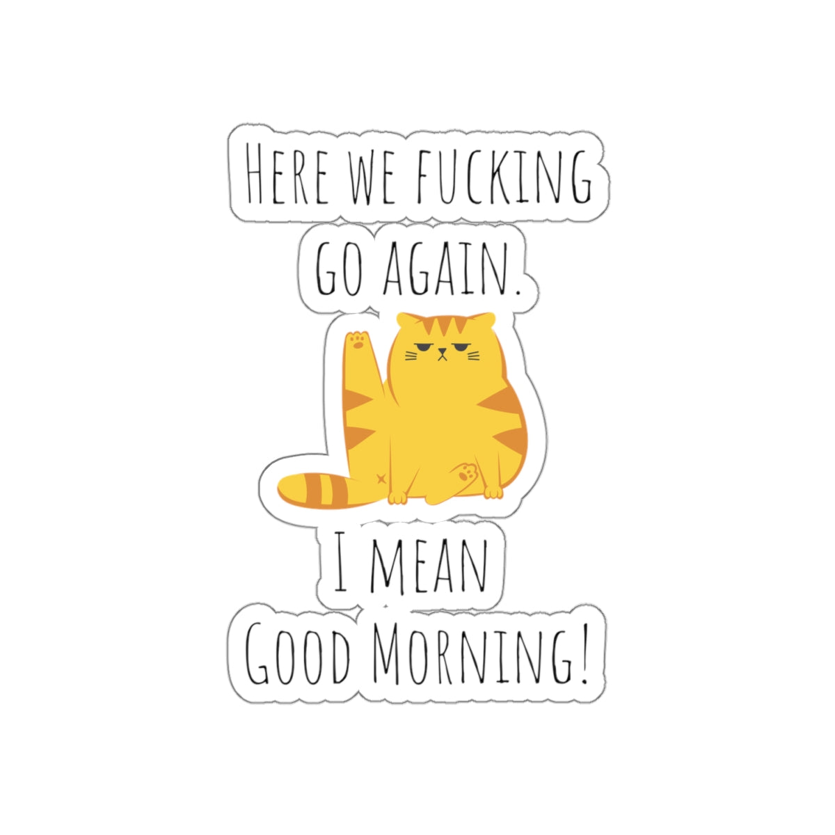 Grumpy cat sticker Daily shitstorm manager sticker funny coworker gift funny mom gift bestfriend gift Kiss-Cut Stickers Halloween sticker