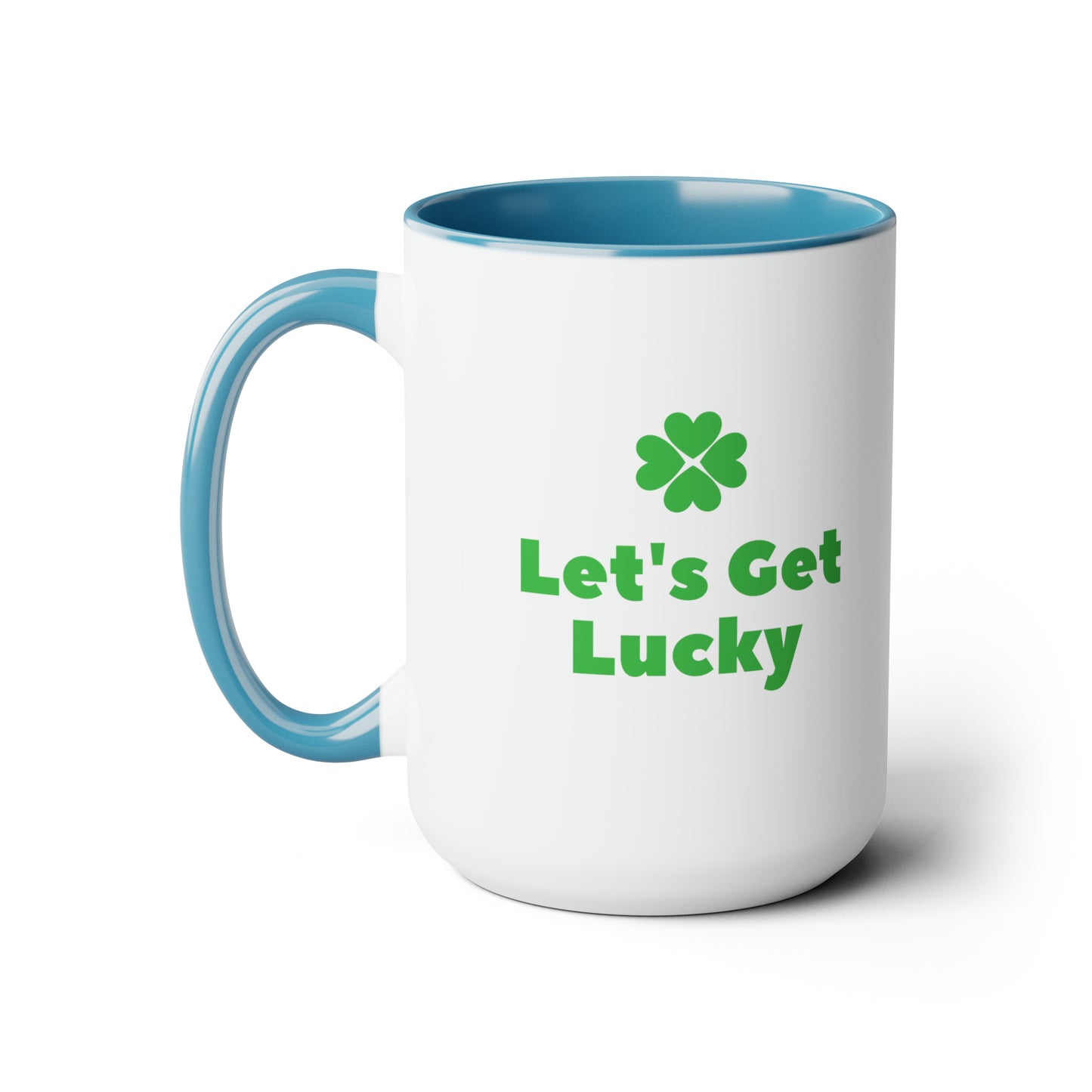 Let's get lucky mug Love mug Valentine's Day St Patrick's Day gift for her Coffee gift for him Mug  heart mug gift for her Mug wife