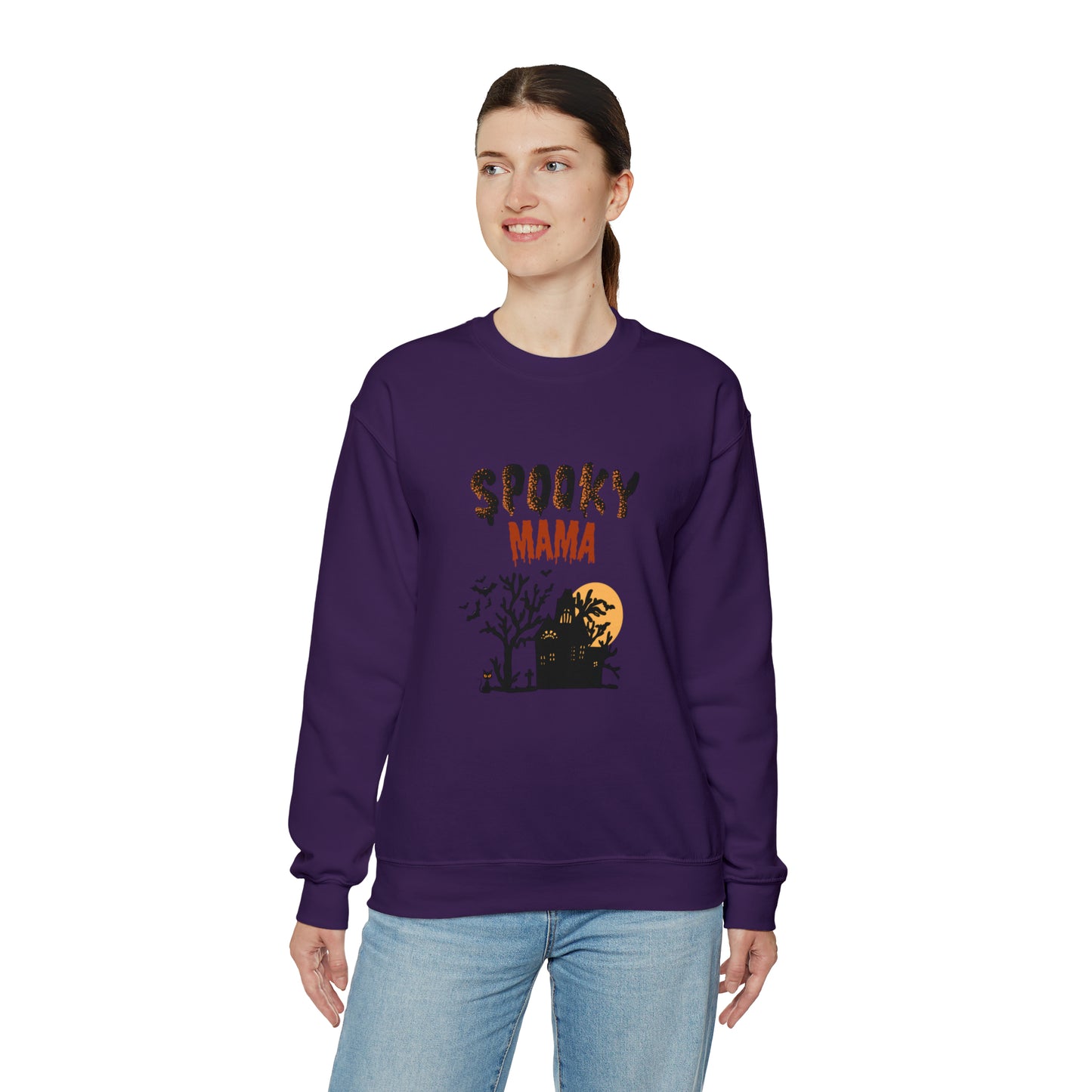 Spooky Mama Halloween Sweatshirt, Ghostface Shirt, Funny Halloween Horror Shirt,Halloween Women's Sweatshirt,Funny Halloween Tee,Unisex gift