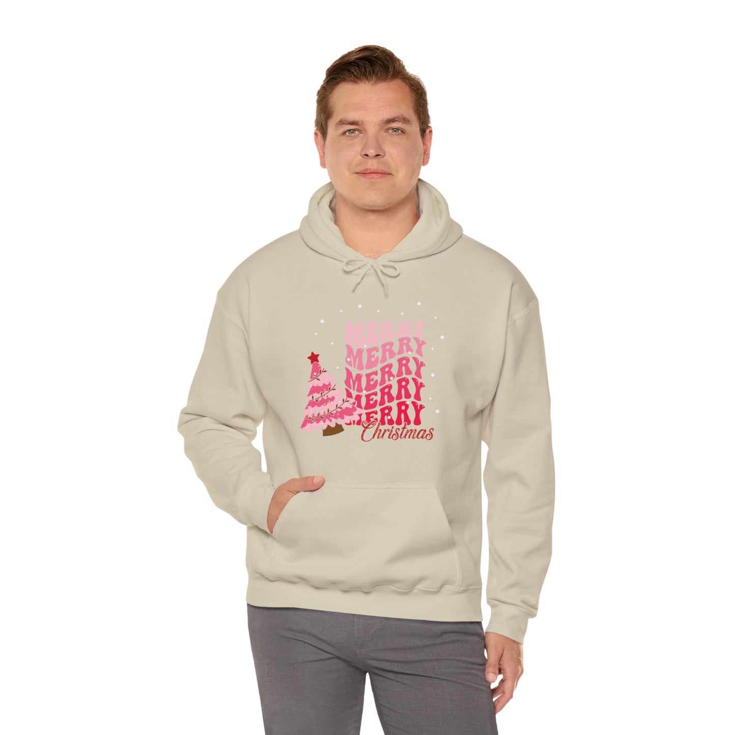 Festive AF hoodie blue Merry Bright Christmas Sweatshirt for Women Men Christmas Sweater Holiday Christmas gift for her gift for him