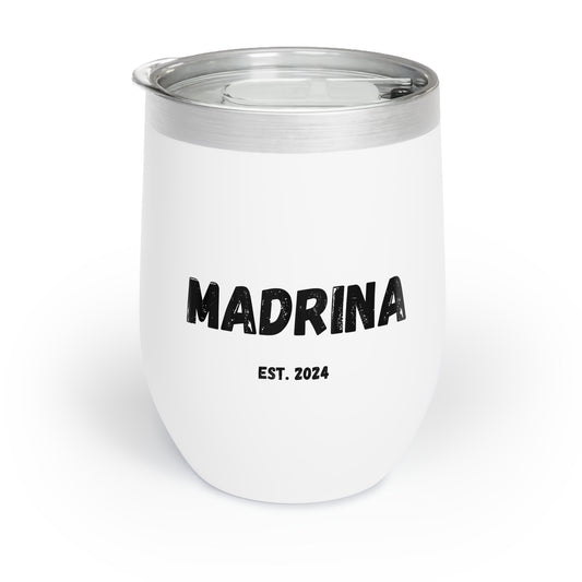 Madrina est 2024 tumbler gift for godmother new godmom gift Chill Wine Tumbler Godmother proposal gift