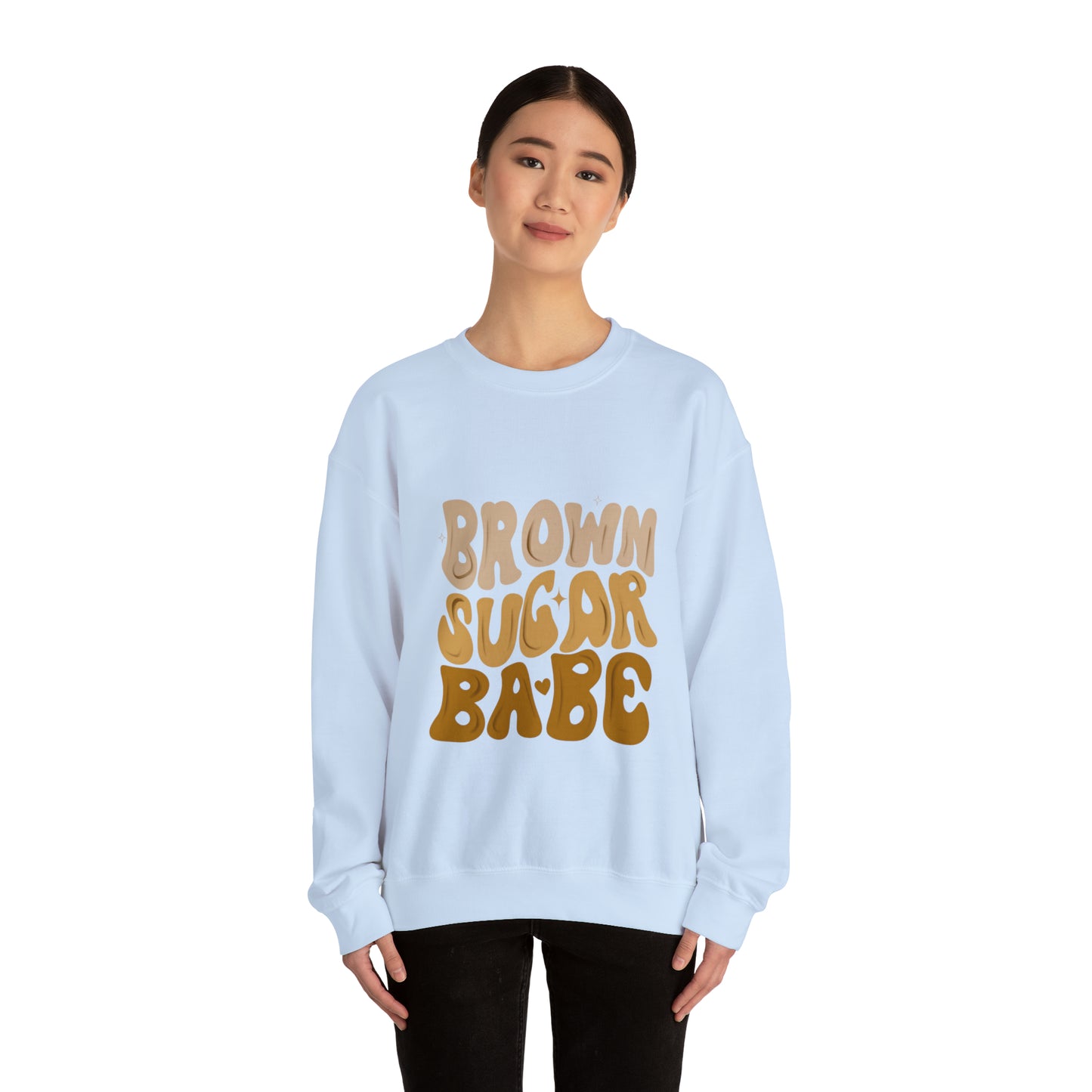 Brown Sugar Babe sweatshirt, Brown Beauty shirt, Birthday gift for her, Melanin sweatshirt, Unisex Heavy Blend Crewneck Sweatshirt