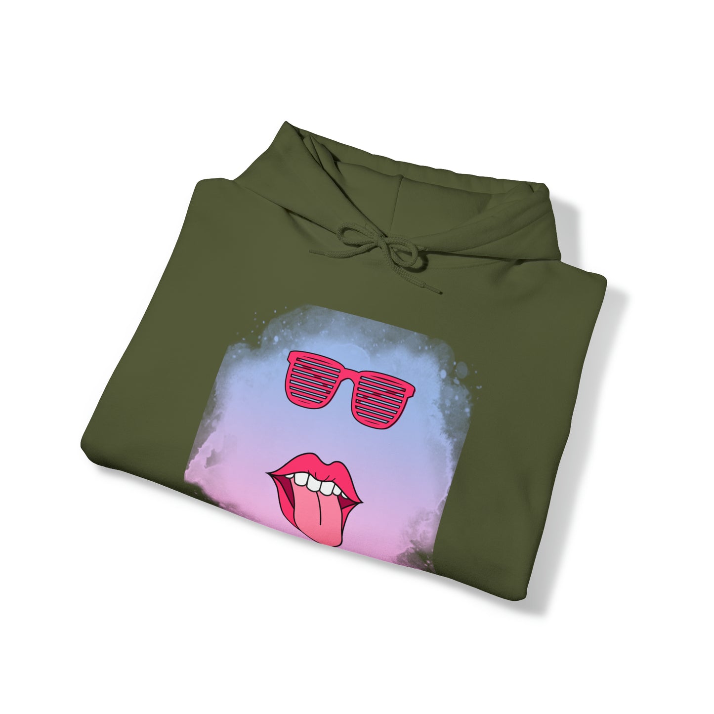 Lip Sunglasses Hoodie, Bubble Gum kiss Hoodie, Fun Summer shirt, Birthday gift for her, Galantine gift for her,best friend gift, vacation