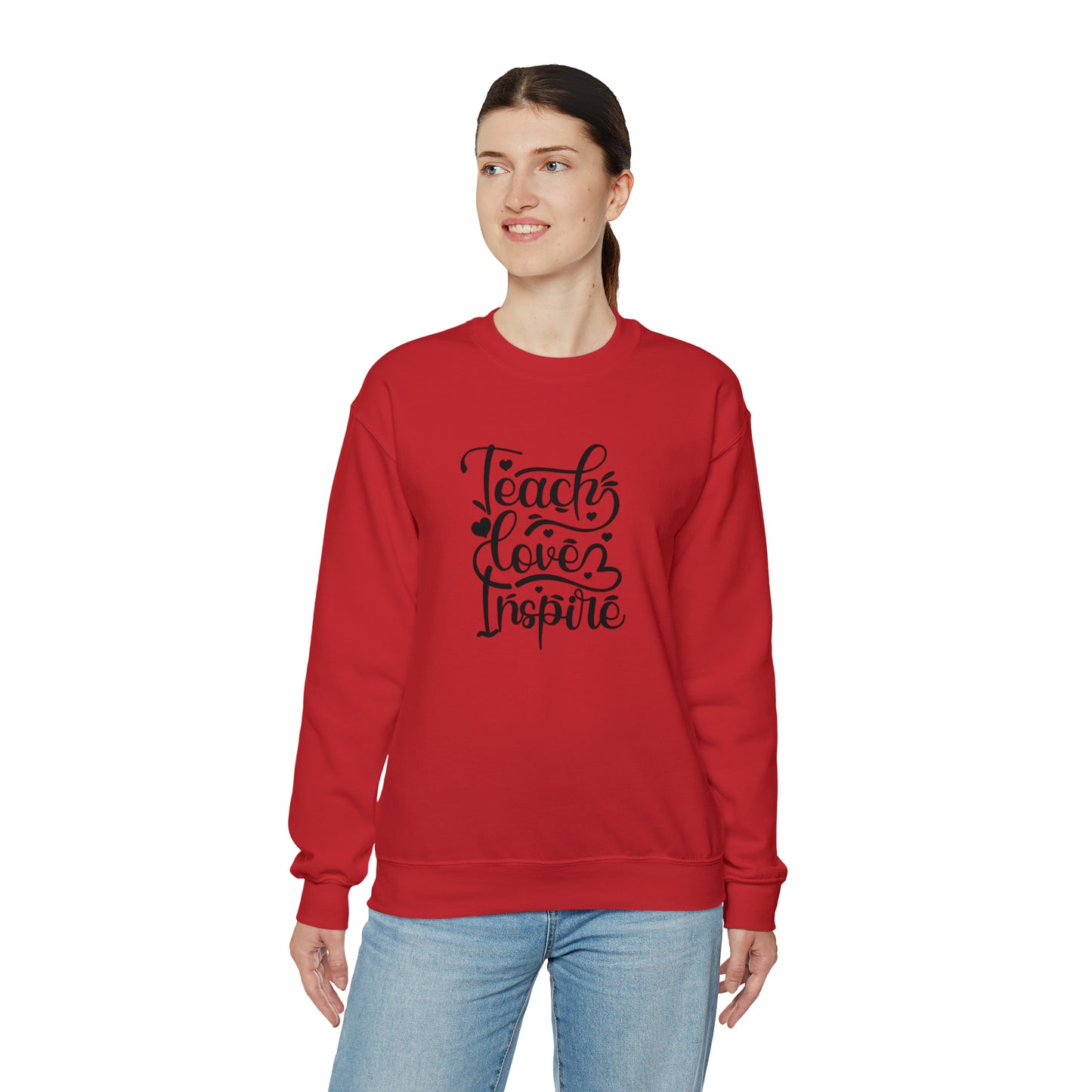 Teach love inspire sweater, Do what makes you happy Sweatshirt, Teacher mode shirt, Christmas Sweater, Christmas Crewneck, Holiday g
