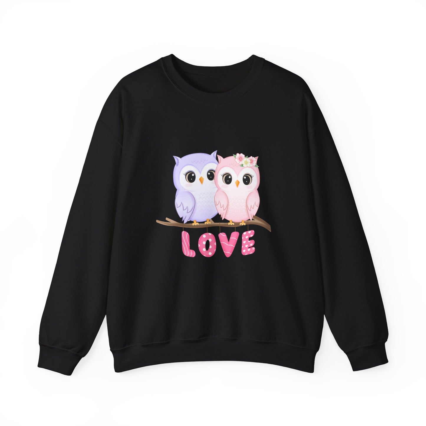 Owl Love sweater valentines Day sweatshirt valentines day shirt best friend gift for her Unisex owl sweater Love shirt unique holiday gift