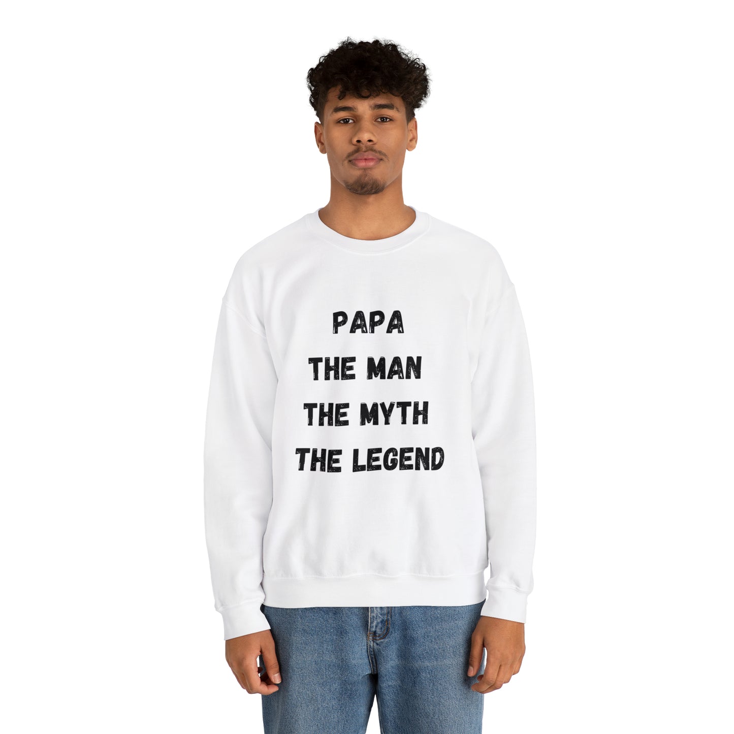 Papa the man the myth the legend Sweatshirt, Gift for Dad sweater father'sday tshirt, Daddy and me Christmas gift, best friend