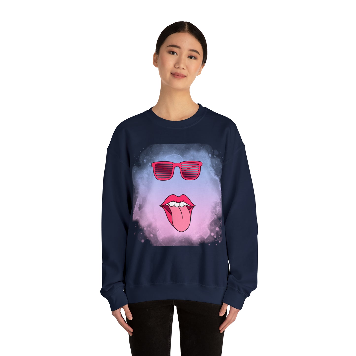 Lip Sunglasses Hoodie, Bubble Gum kiss Hoodie, Fun Summer shirt, Birthday gift for her, Galantine travel sweatshirt, Unisex