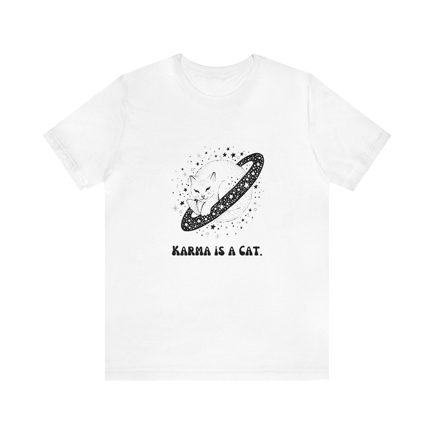 Karma is a cat shirt Cat lover tshirt book lover shirt Taylor witchy cat Shirt Halloween Cat Gift for Cat Lover Gift for Cat lover shirt