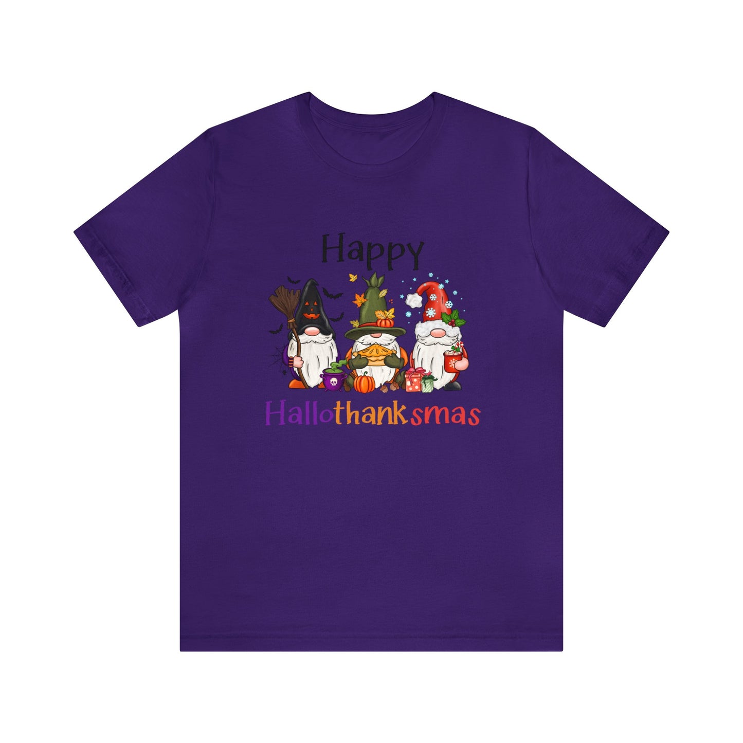 Gnomes lover gift gnomes Halloween shirt gift for her gift for him happy Hallothanksmas Shirt Unisex Tee Christmas gift Thanksgiving shirt