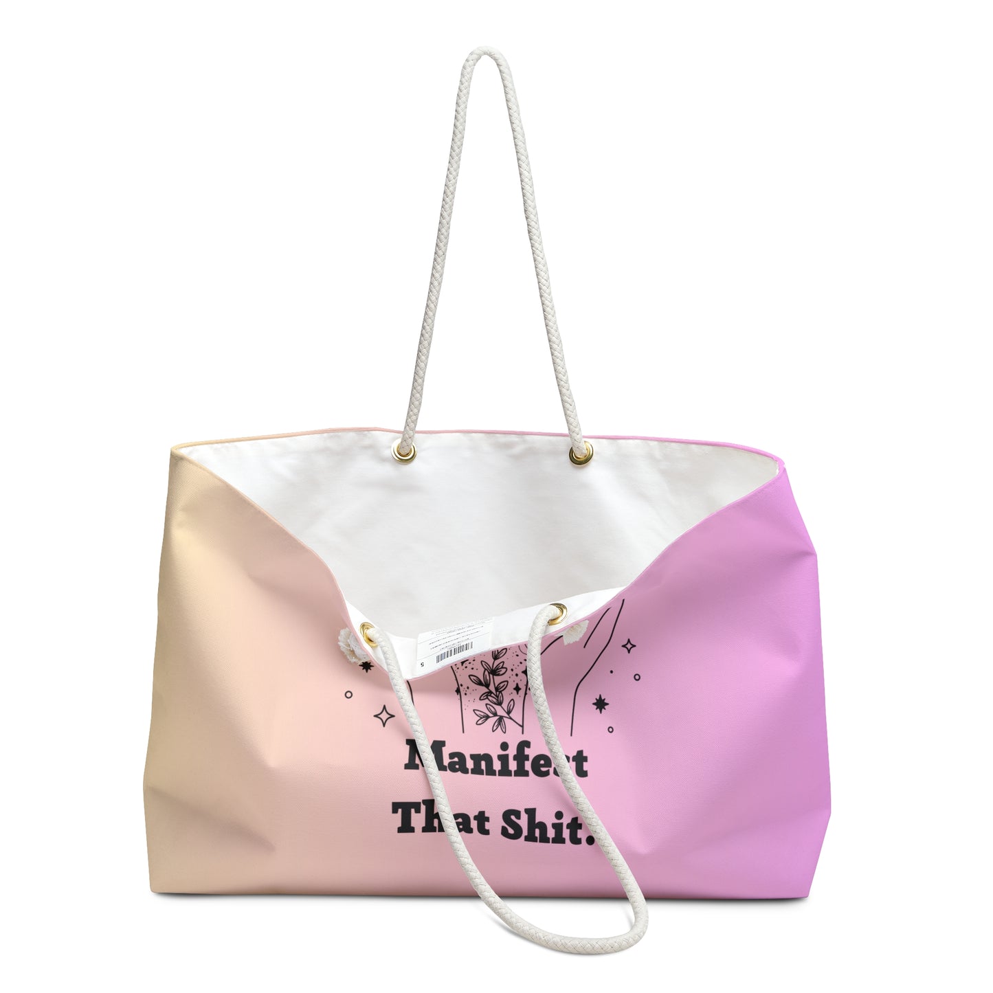 Manifest that shit bag, Weekender Bag, vacation tote, best friend gift, gift for her