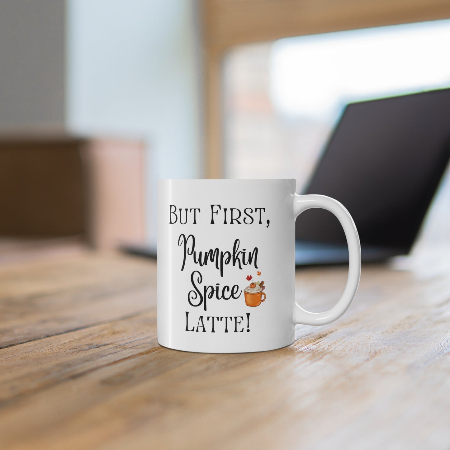Pumpkin Spice Latte Mug, Autumn Coffee Cup, Fall Gift for Coffee Lovers, Seasonal Drinkware, Cozy Kitchen Decor