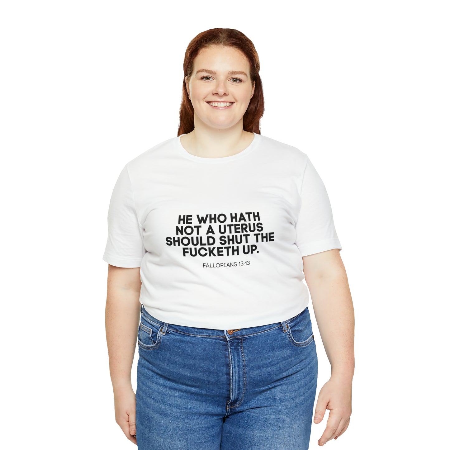 He who hath no uterus should shut the fucketh up shirt, Women's rights crop top, human rights, march shirt,Champion Women's Cropped T-Shirt