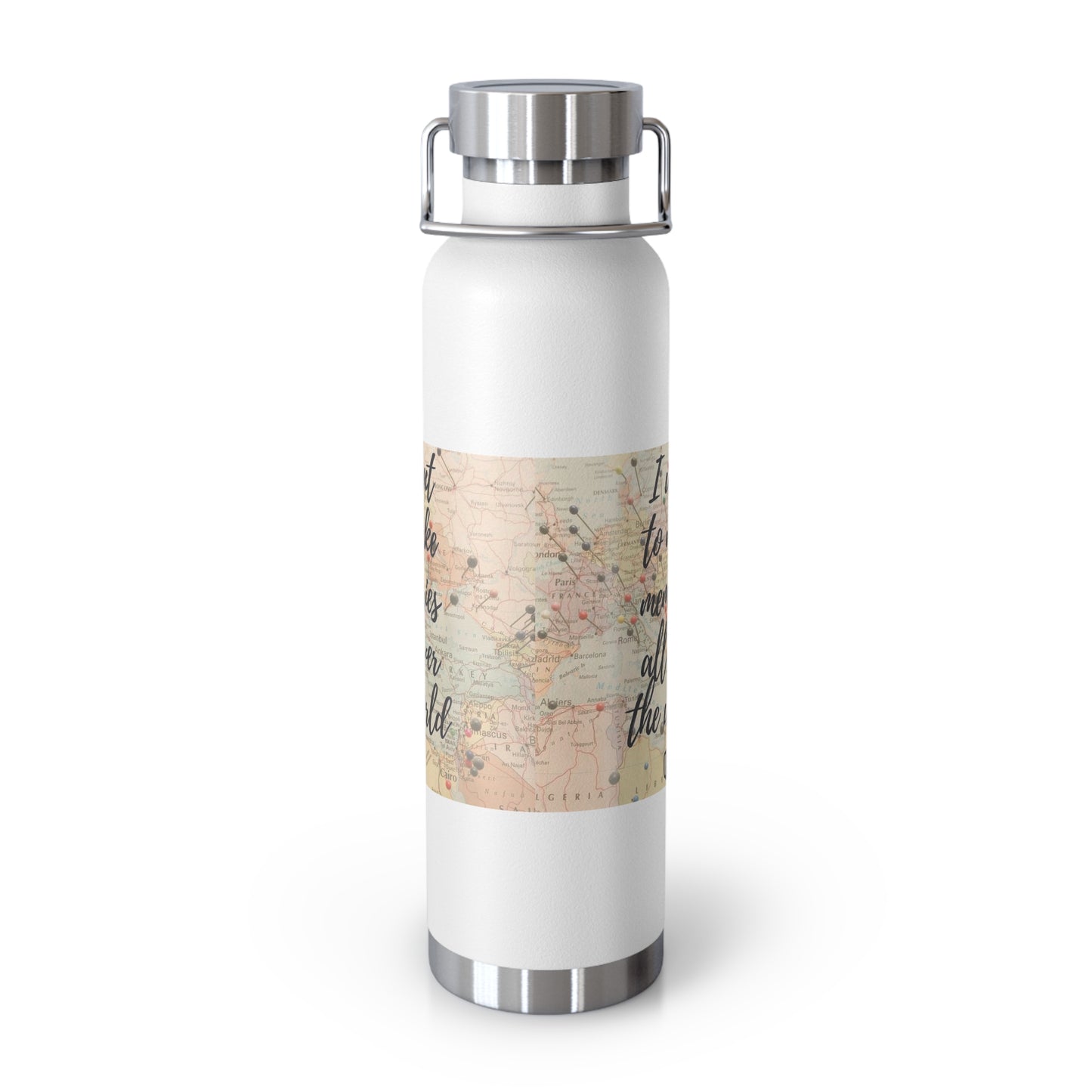 Travel bottle travel memories bottle Copper Vacuum Insulated Bottle, 22oz