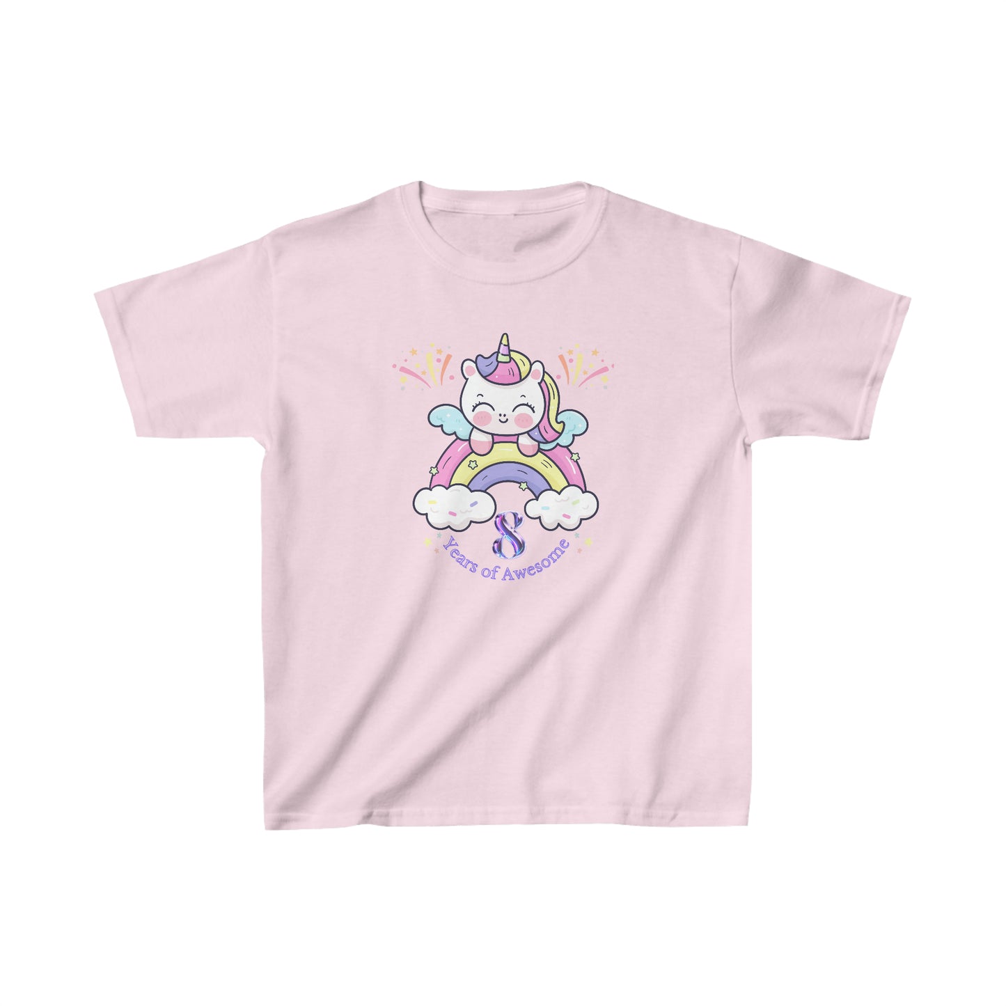 Birthday girl shirt unicorn birthday shirt 8th year birthday party shirt Christmas shirt Rainbow cloud kid shirt birthday shirts birthday