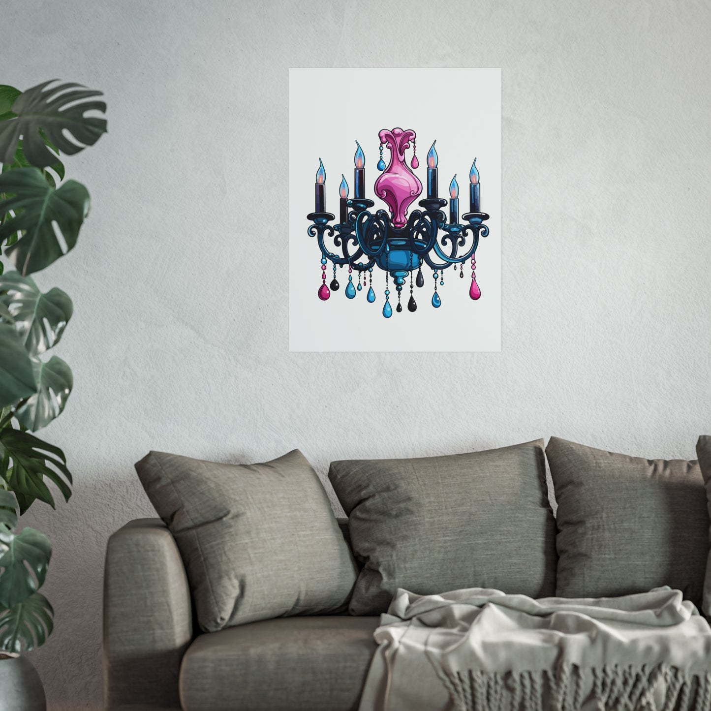 Chic Chandelier Fine Art Poster - Elegant Wall Decor for Home & Office, wall art