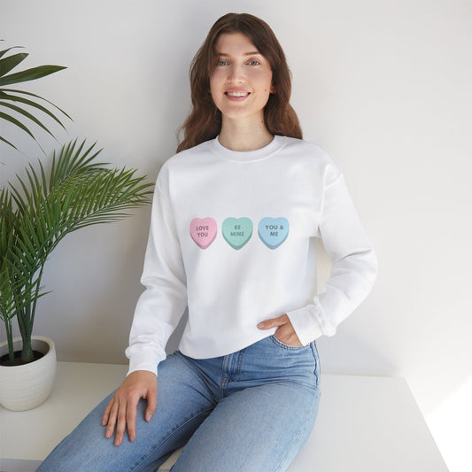 Valentines Day sweatshirt Gift for her gift for him valentines crew neck be mine candy sweater funny sweater Love shirt Valentine's shirt