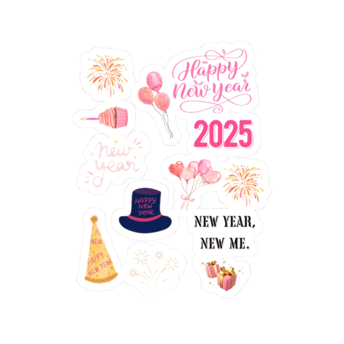 Pink New Year sticker page new year new me sticker Celebration sticker MagicalAF sticker bestie sticker motivational stickers bestfriendgift