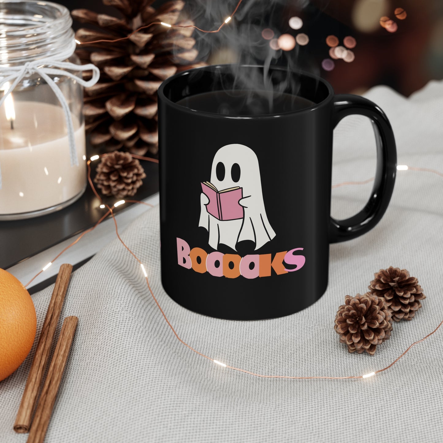 Halloween lover gift book lover mug Halloween mug ghost mug coffee lover gift tea gift for her gift for him Mug Bestfriend Christmas 11oz