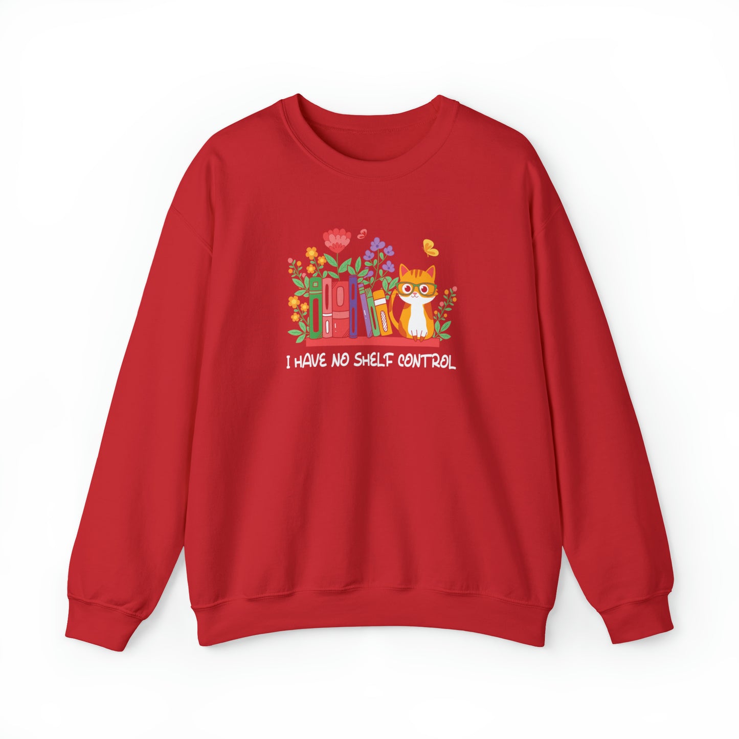 Cat lover Sweatshirt book lover sweater BookShelf control orange cat Shirt Halloween Cat Sweatshirt Gift for Cat Lover Gift for Cat Mom Gift