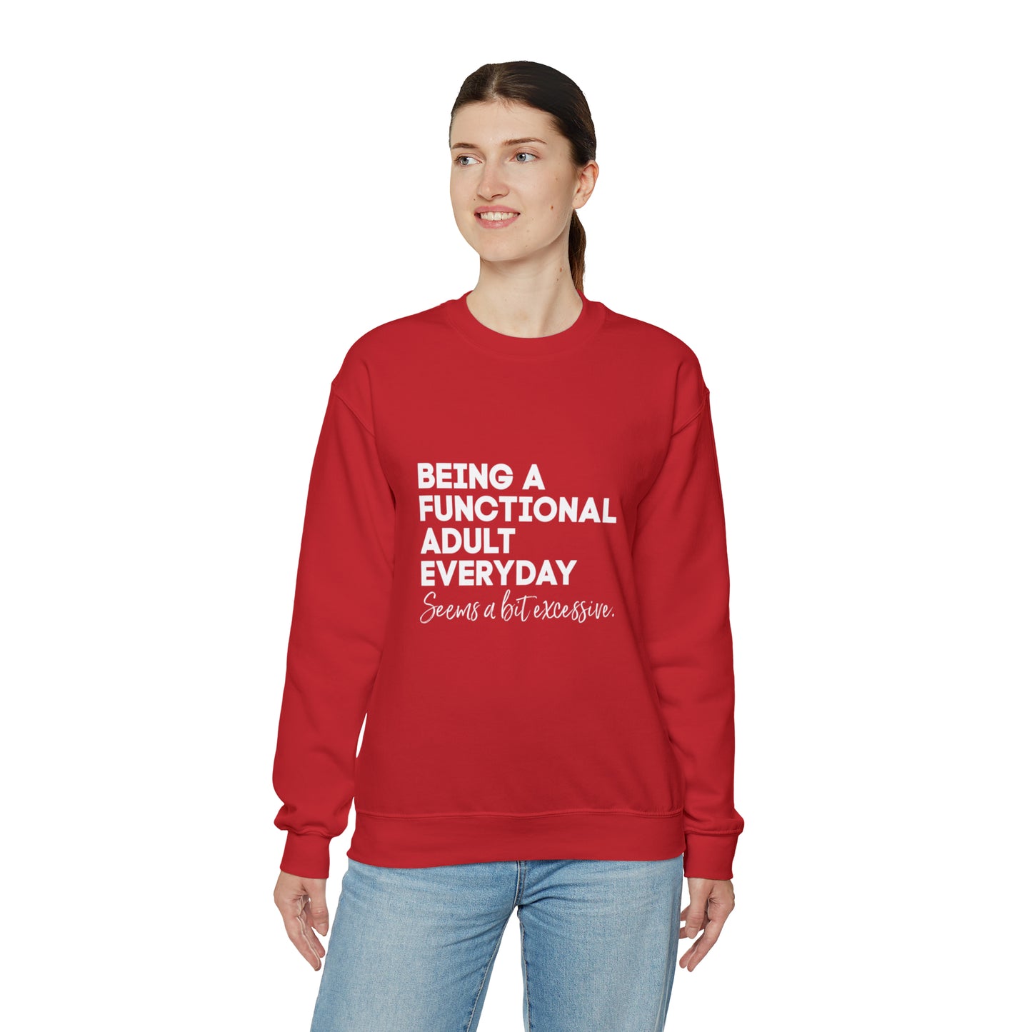 Being a functional adult sweater funny sweashirt birthday gift Christmas gifts Sweatshirt Gift for him Gift