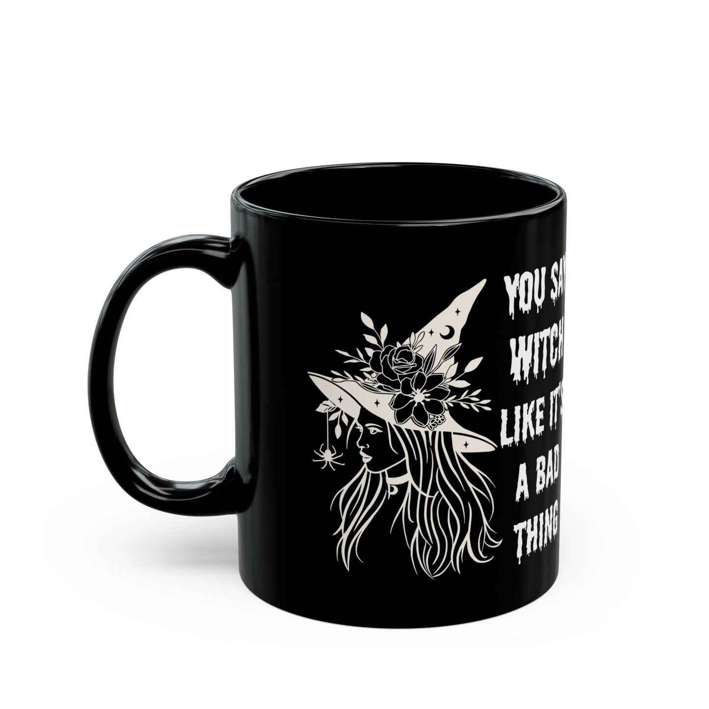 Halloween mug Witchy gift Spooky things mug I like spooky this and word fuck funny gift best friend gift Christmas Black Mug (11oz, 15oz)
