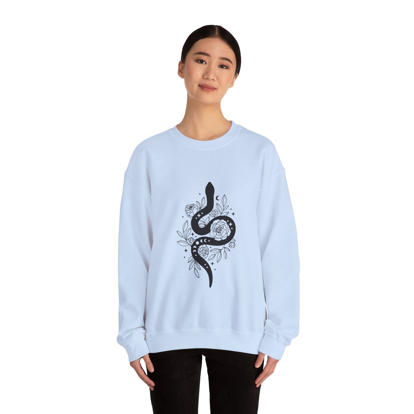 Witchy snake Sweatshirt snake lover gift floral sweater best friend gift Womens Sweatshirt concert merch Tee christmas gift