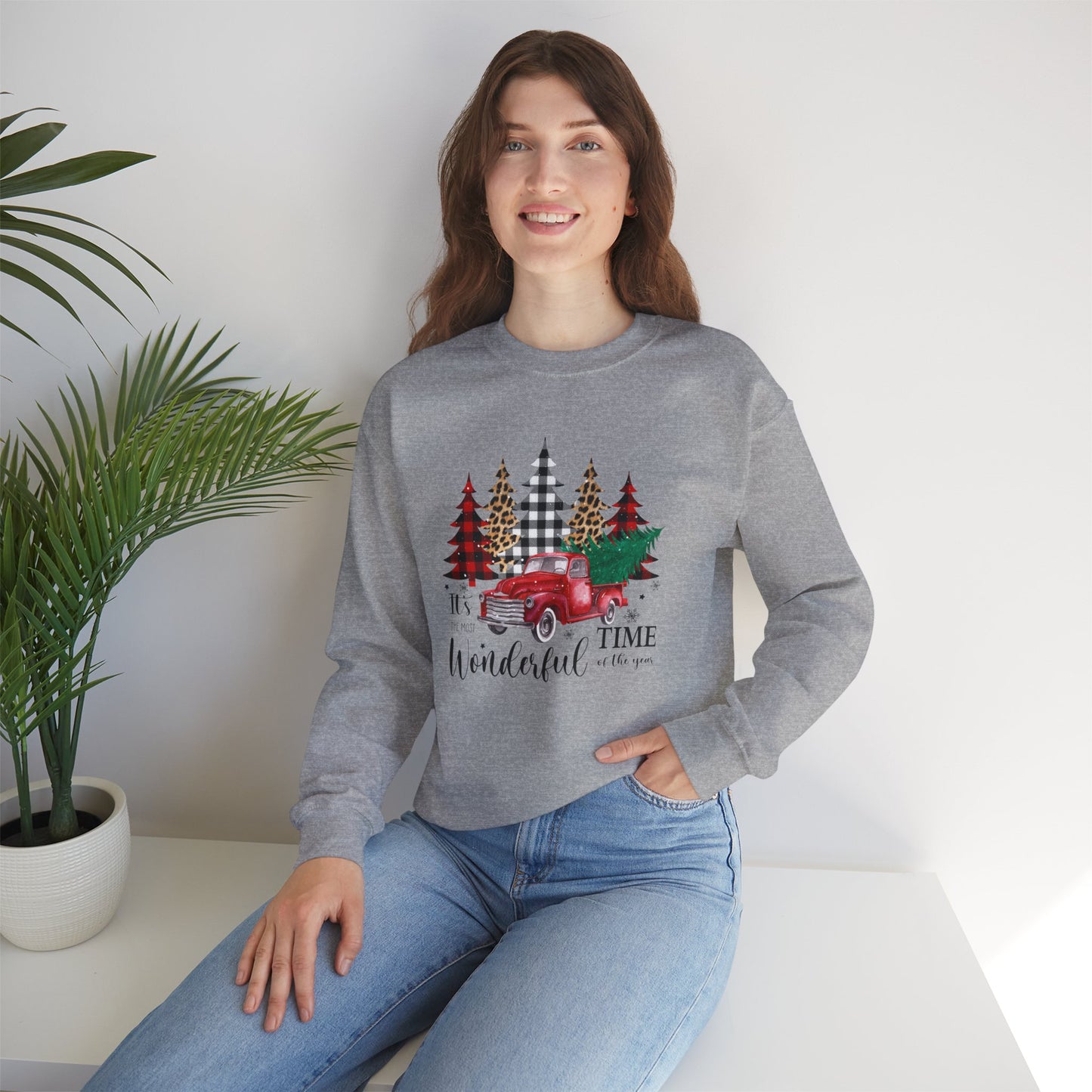 Christmas sweater it's the most wonderful time of the year Christmas sweater Merry Christmas sweatshirt Bright Christmas gift for her