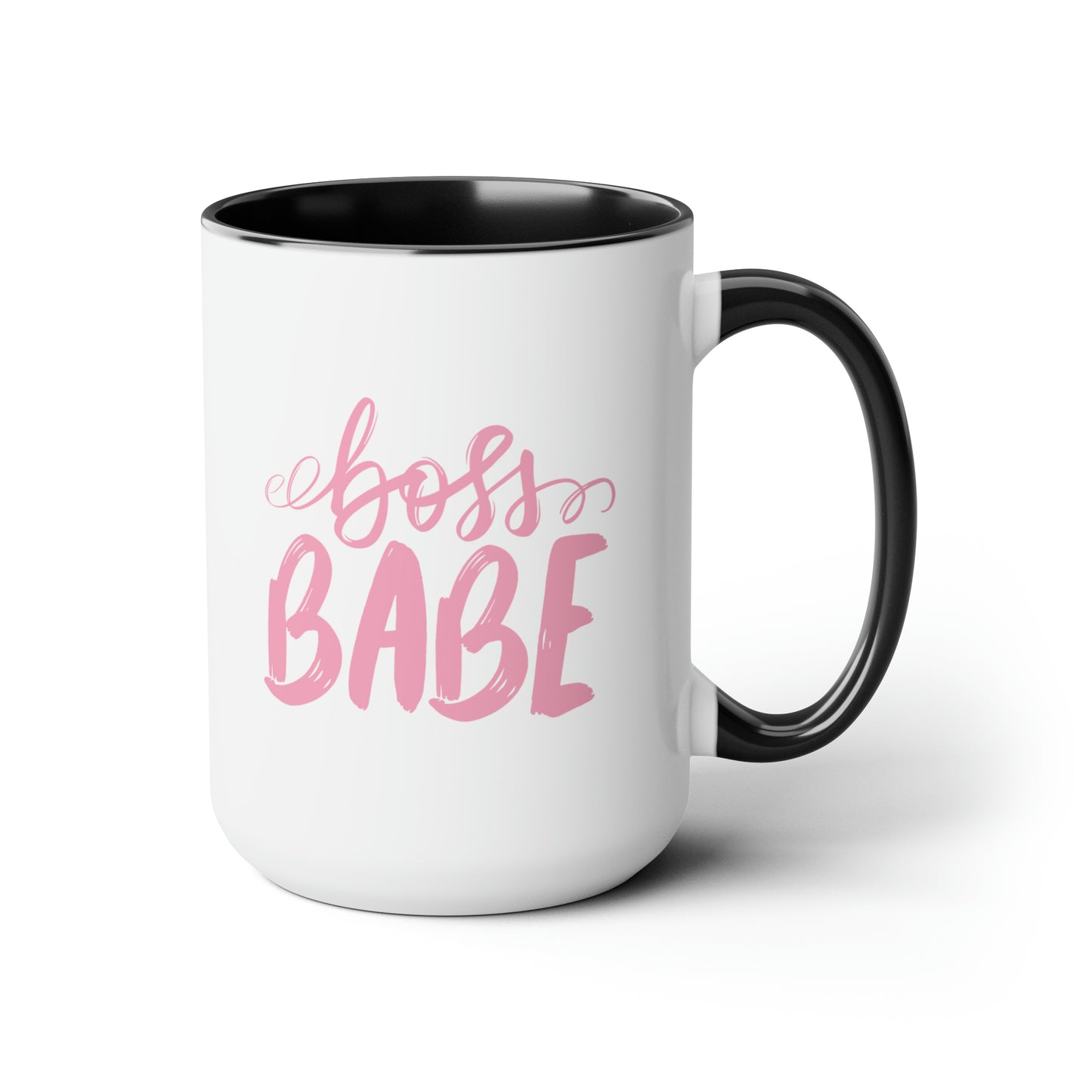 Pink Bossbabe mug Christmas mug gift for mom gift mug Floral mug gift for her Mug funny gift for wife Coffee Mugs Christmas gift 15oz