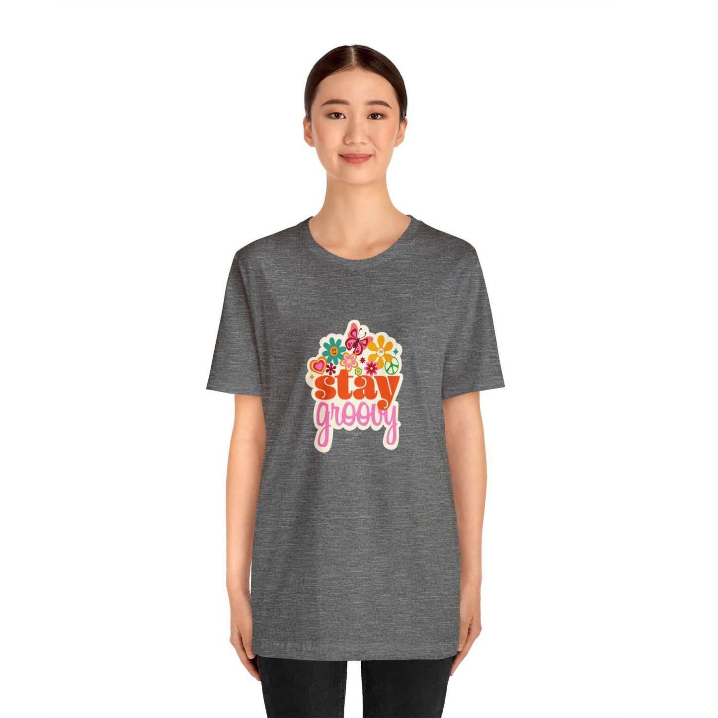 Stay Groovy Shirt Stay Groovy Tshirt Groovy Tee Groovy Birthday Party Outfit Stay Groovy Tee Hippie Shirt Groovy best friend gift for her