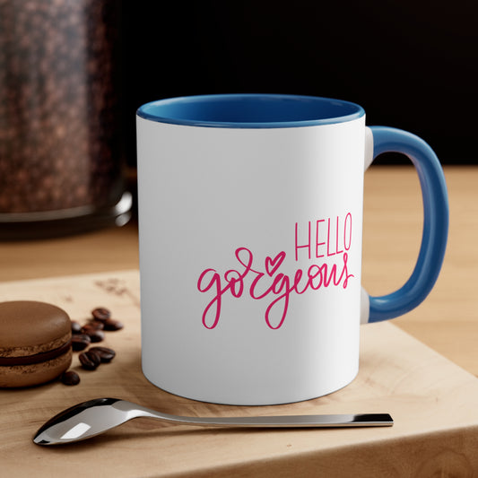 Hello Gorgeous Birthday Month mug September birthday month gift coffee mug gift for best friend gift for her tea gift for her gift for him