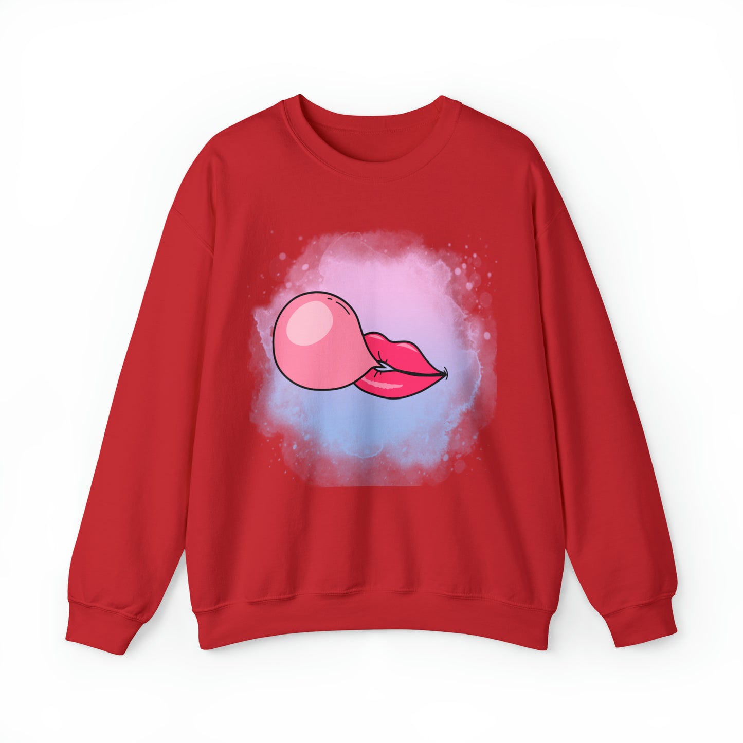 Bubble Gum kiss sweatshirt, Summer Bubblegum shirt, Birthday gift for her,Galantine travel sweatshirt,Unisex Heavy Blend Crewneck Sweatshirt