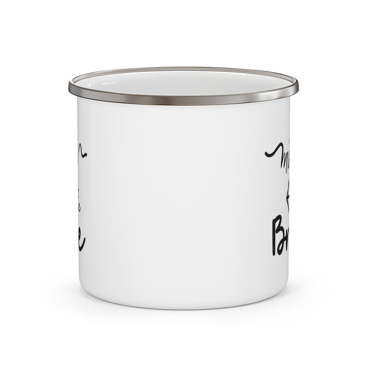 Mother of the bride Mug, gift for Mom, gift for wife, Christmas gift for her Enamel Camping Mug