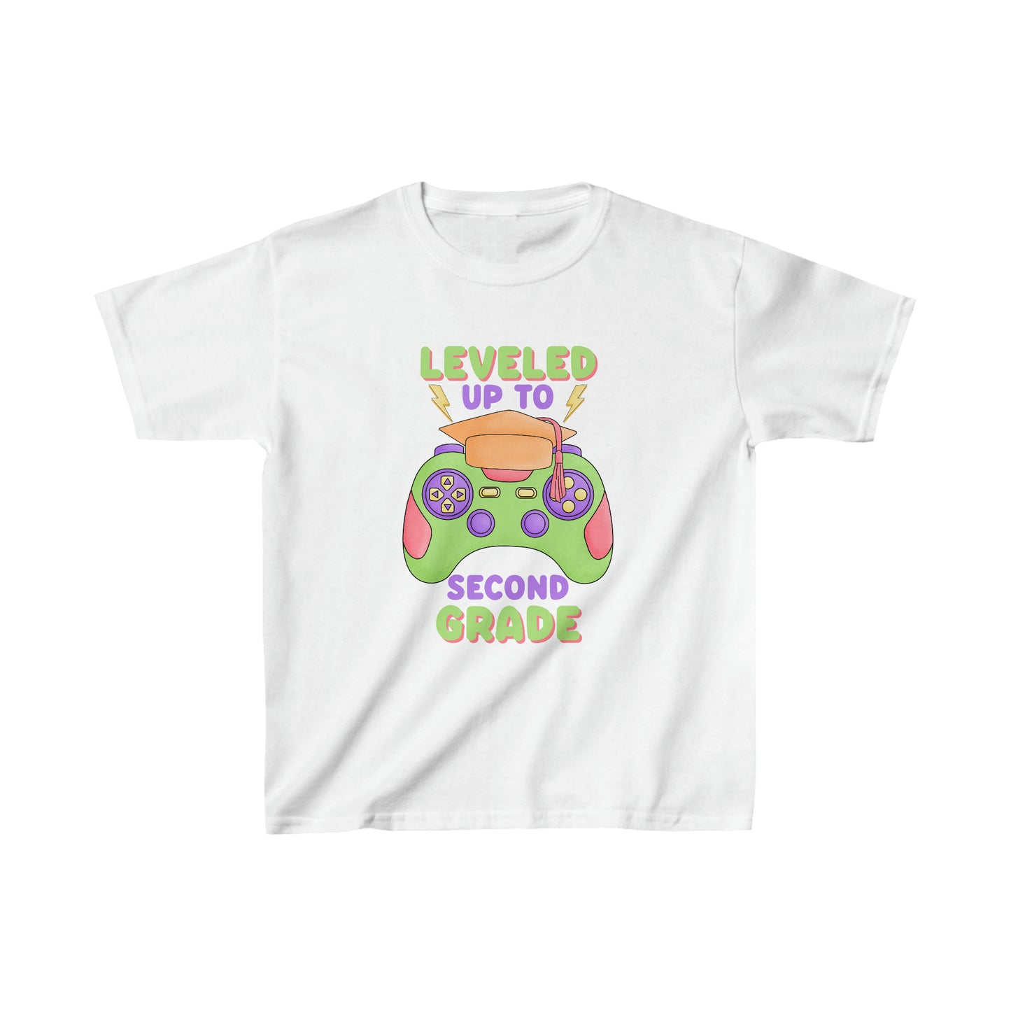 Hello second grade T shirt 2nd grade gamer shirt Kids style Heavy Cotton Tee