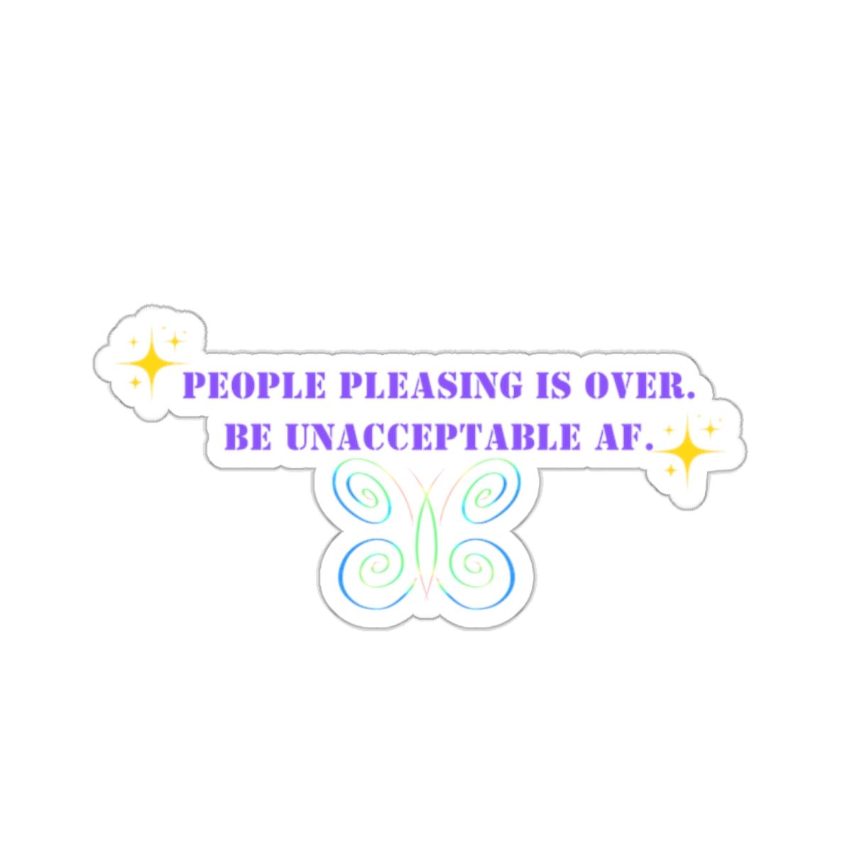 Badass babe vibe sticker rich babe energy sticker neurospicy bestie gift for her bestfriend gift Kiss-CutSticker confident sticker