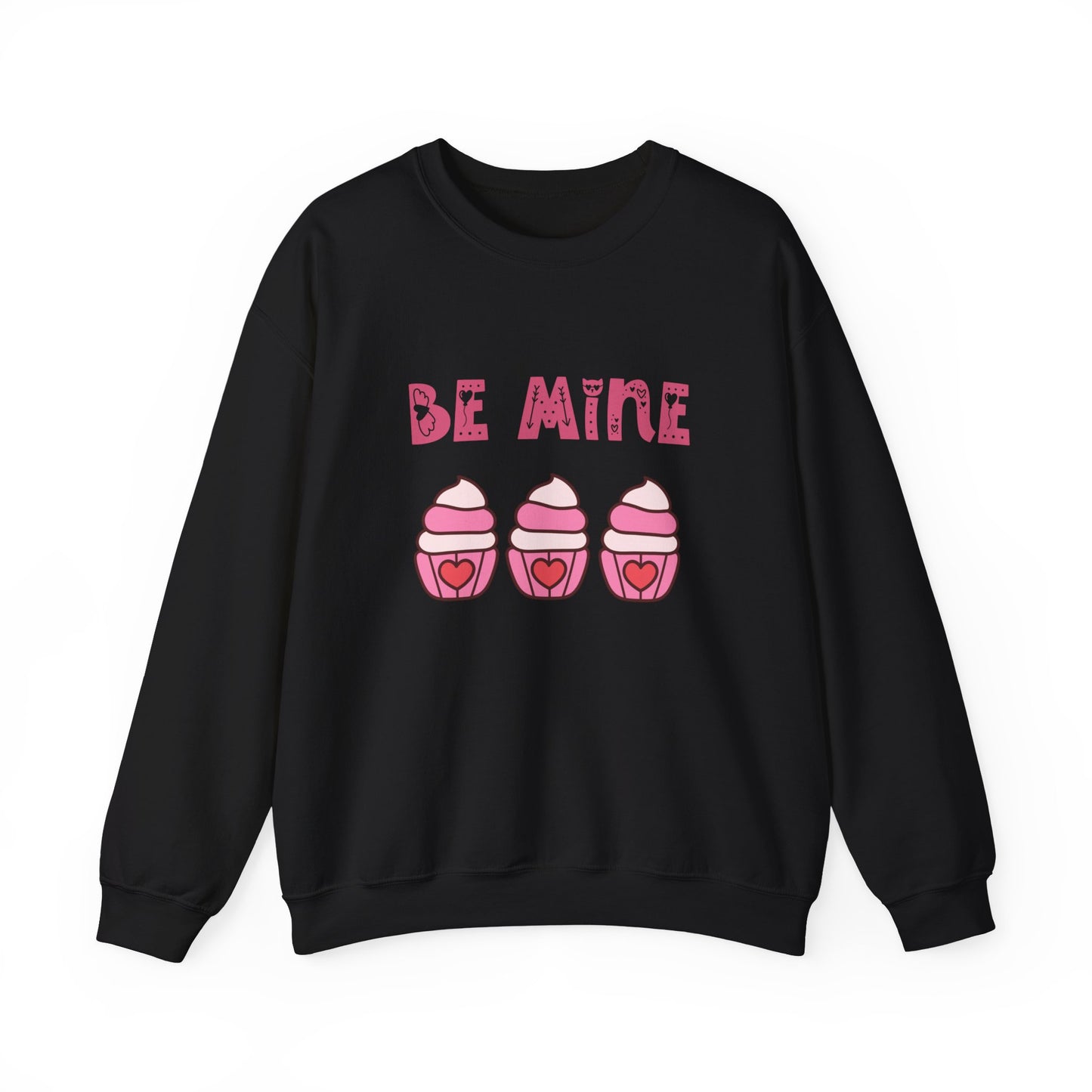 Be mine cupcake sweater valentines Day sweatshirt love sweater galentine's day gift best friend gift Unisex gift cupcake sweatshirt